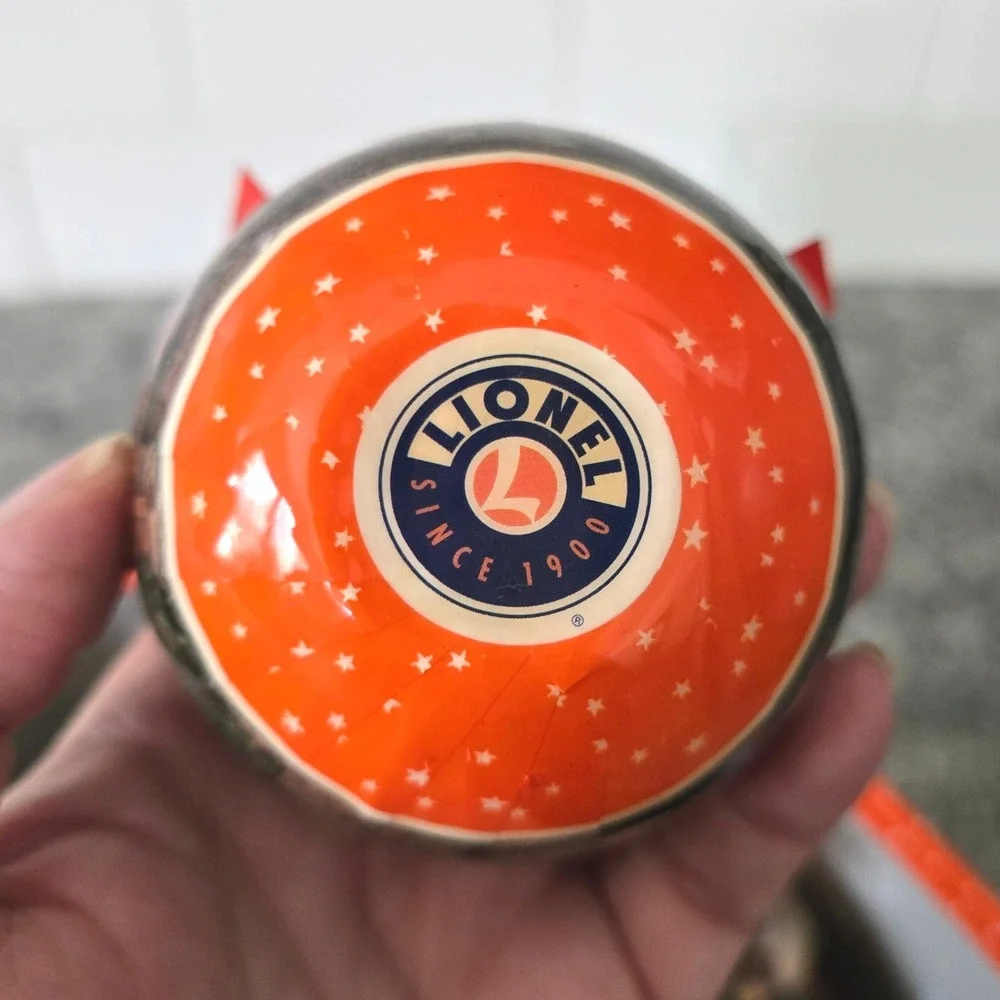 Lionel Trains Christmas Box‎ of 13 Plastic Ball Ornaments Post War Era Scenery